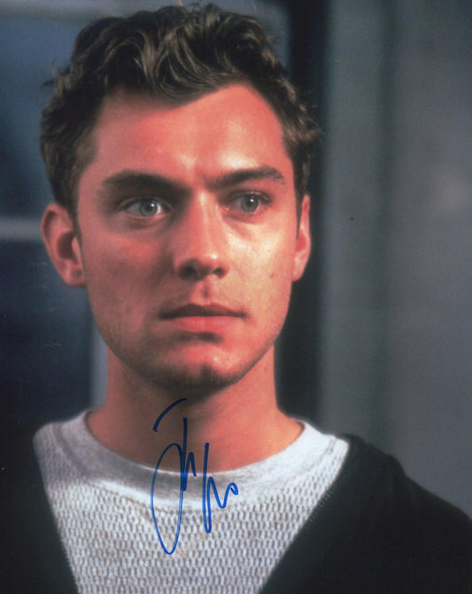 JUDE LAW SIGNED SHOPPING 8X10 PHOTO