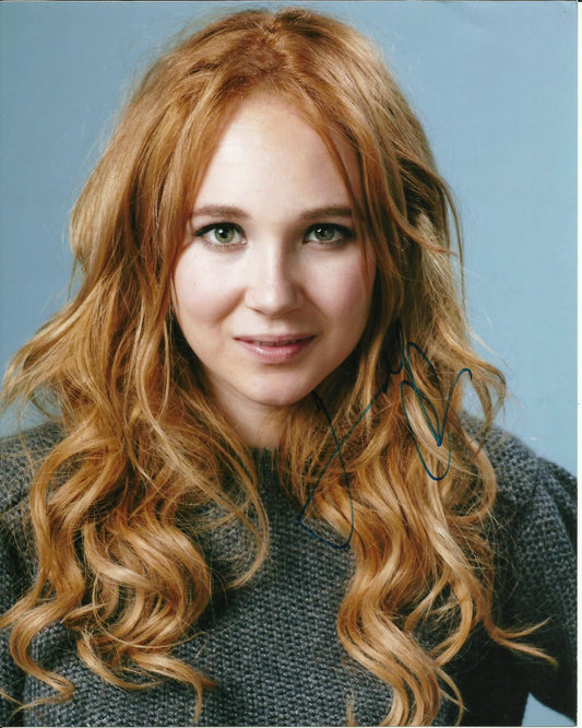 JUNO TEMPLE SIGNED SEXY 10X8 PHOTO (1)