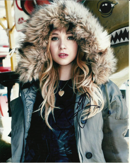 JUNO TEMPLE SIGNED SEXY 10X8 PHOTO (2)