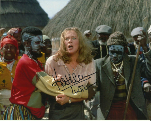 KATHLEEN TURNER SIGNED JEWEL OF THE NILE 10X8 PHOTO (1)