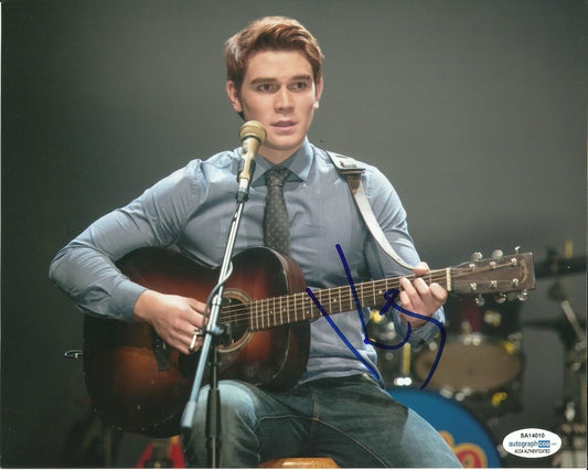 K.J.APA SIGNED RIVERDALE 8X10 PHOTO (3) ALSO ACOA