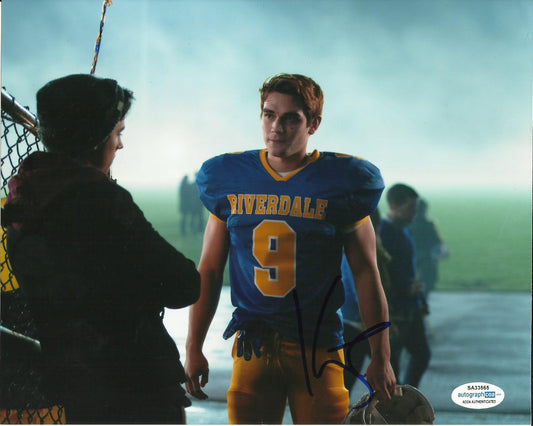 K.J.APA SIGNED RIVERDALE 8X10 PHOTO (4) ALSO ACOA