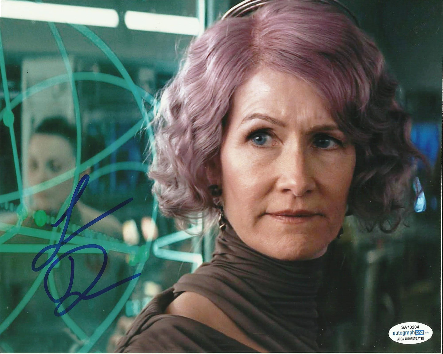 LAURA DERN SIGNED STAR WARS 8X10 PHOTO (5) ALSO ACOA CERTIFIED