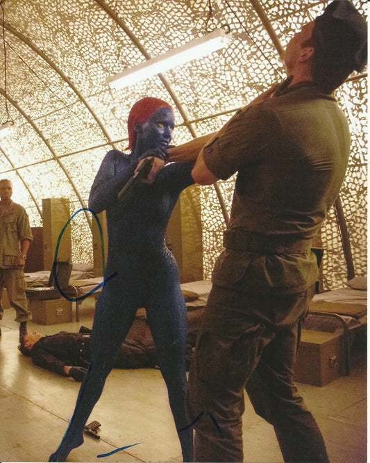 JENNIFER LAWRENCE SIGNED X-MEN 8X10 PHOTO
