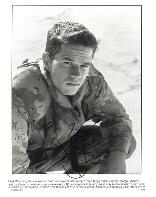 MARK WAHLBERG SIGNED THREE KINGS 8X10 PHOTO