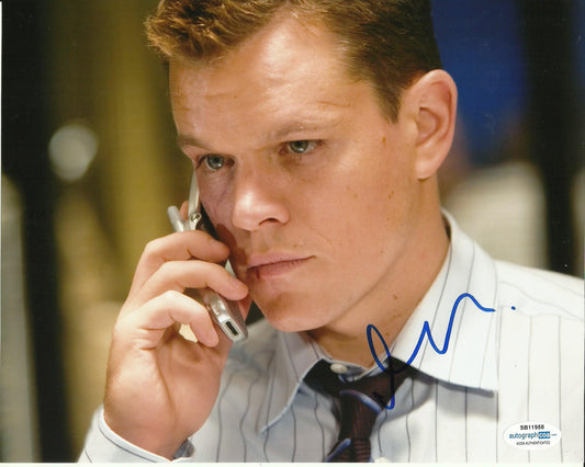 MATT DAMON SIGNED 8X10 PHOTO (3) ALSO ACOA