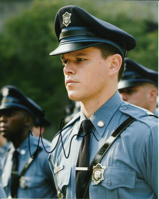 MATT DAMON SIGNED THE DEPARTED 8X10 PHOTO (1)