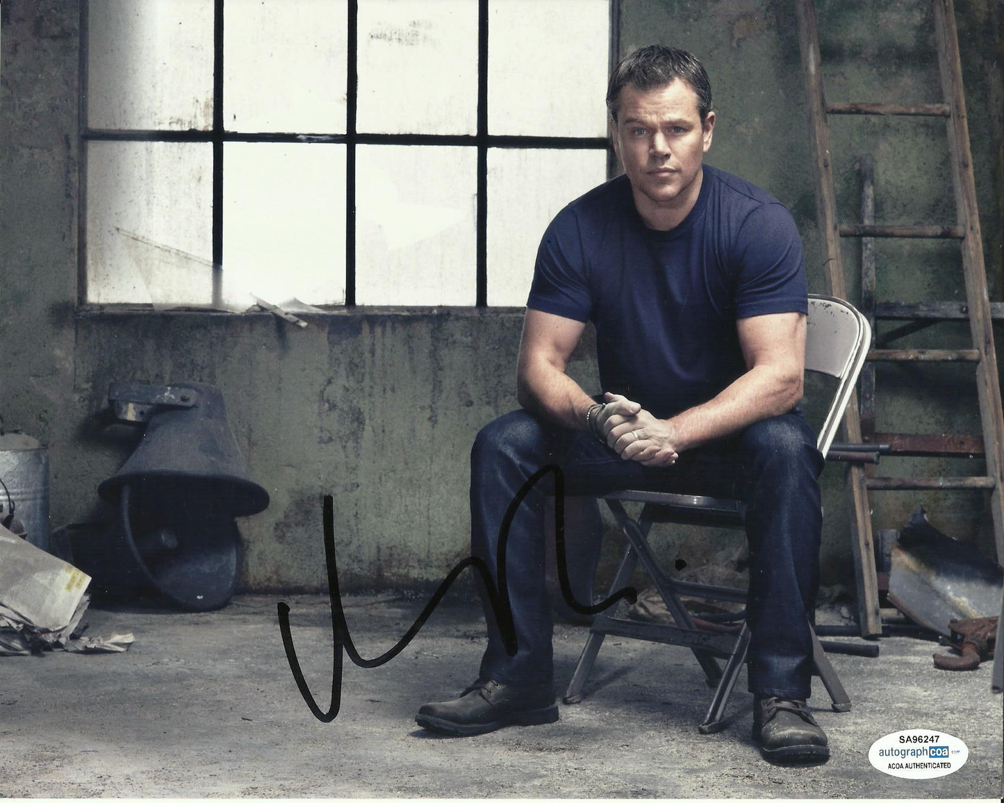 MATT DAMON SIGNED 8X10 PHOTO (2) ALSO ACOA
