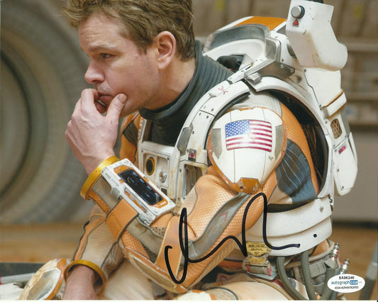 MATT DAMON SIGNED THE MARTIAN 8X10 PHOTO (1) ALSO ACOA