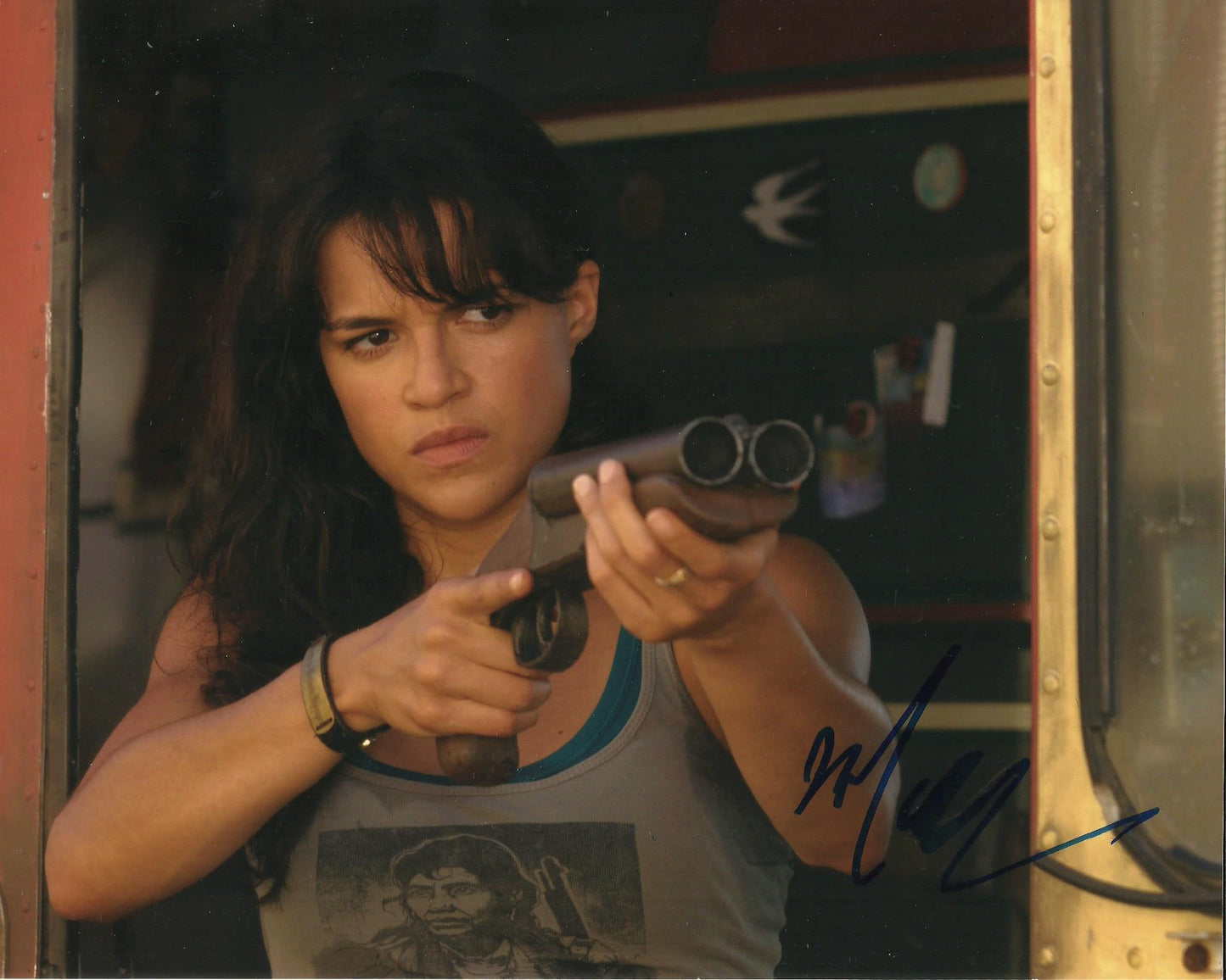 MICHELLE RODRIGUEZ SIGNED FAST AND FURIOUS 10X8 PHOTO (5)