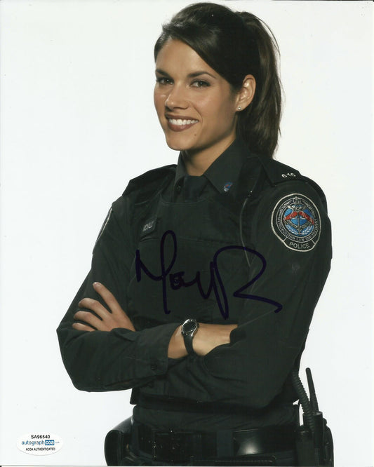 MISSY PEREGRYM SIGNED ROOKIE BLUE 10X8 PHOTO ALSO ACOA