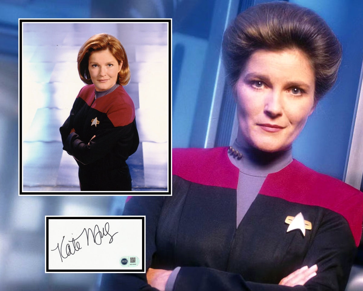 KATE MULGREW SIGNED STAR TREK VOYAGER PHOTO MOUNT ALSO ACG