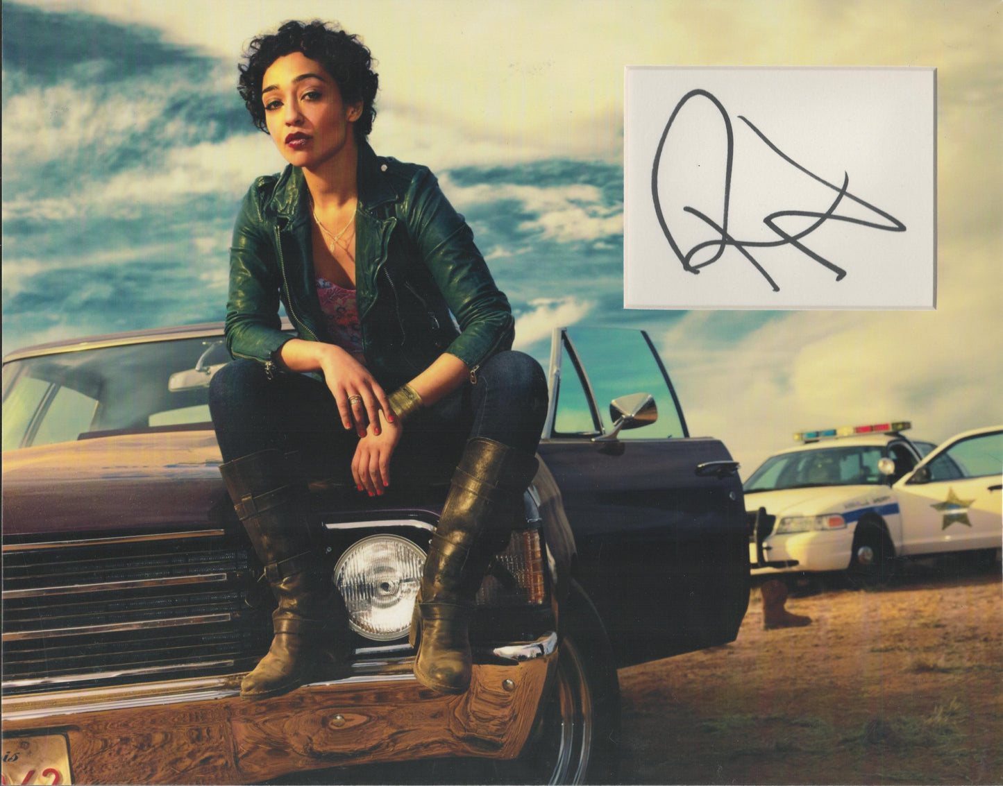 RUTH NEGGA SIGNED 14X11 PREACHER PHOTO MOUNT (1)
