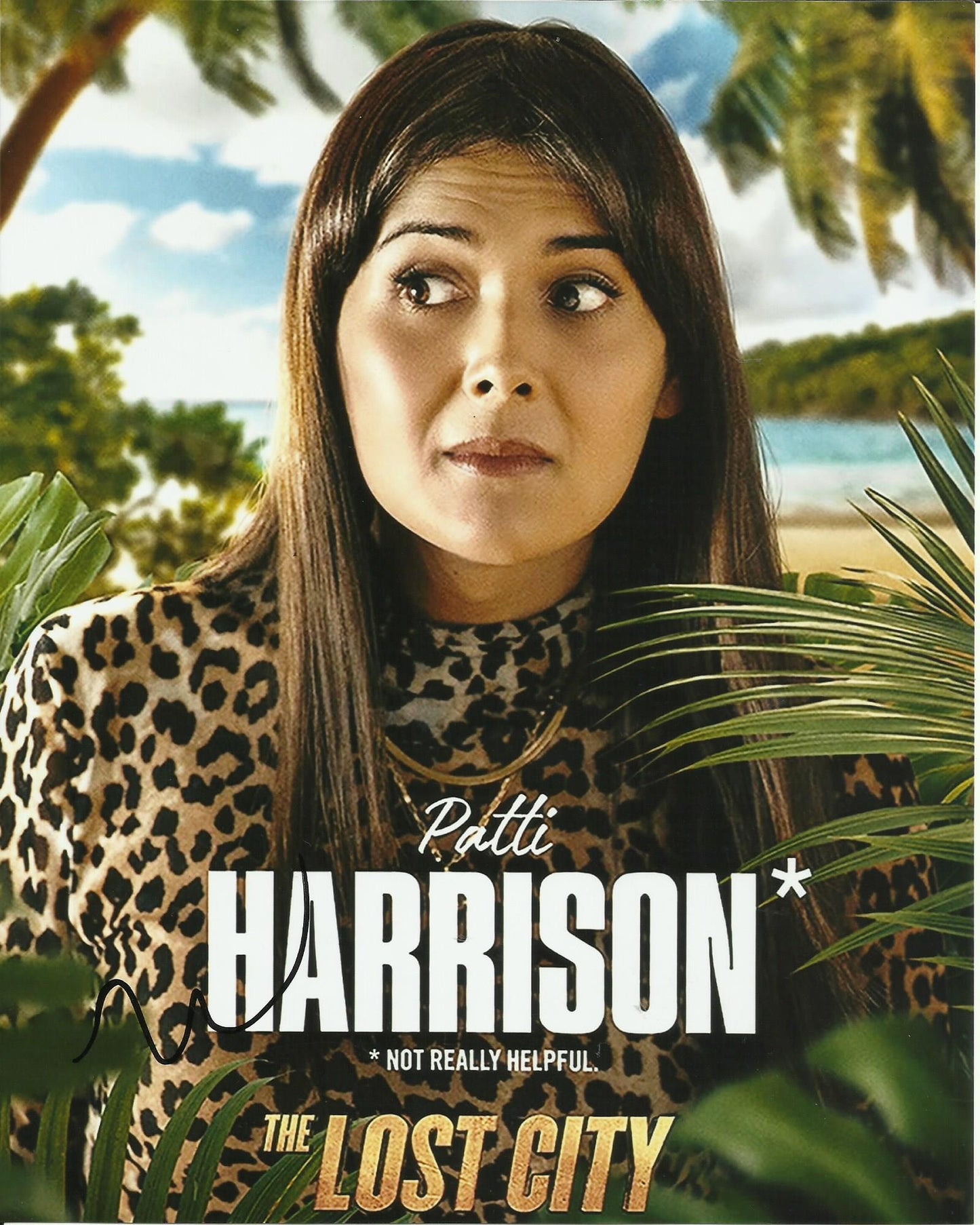 PATTI HARRISON SIGNED SEXY 10X8 PHOTO (1)