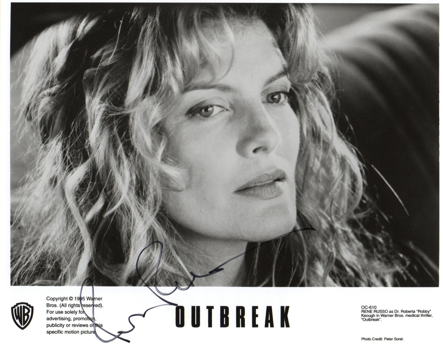 RENE RUSSO SIGNED OUTBREAK 10X8 PHOTO (4)