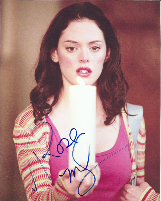 ROSE McGOWAN SIGNED SEXY CHARMED 10X8 PHOTO (1)