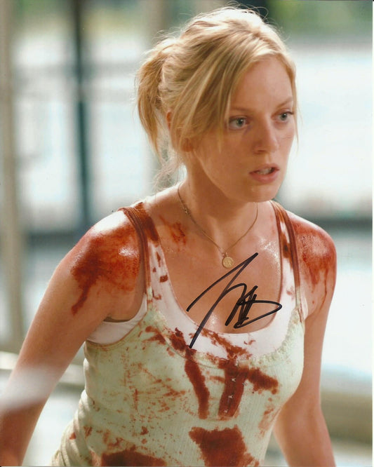 SARAH POLLEY SIGNED DAWN OF THE DEAD 10X8 PHOTO