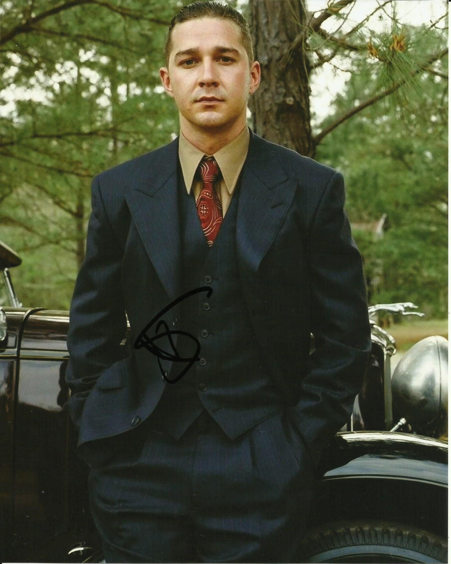 SHIA LaBEOUF SIGNED LAWLESS 8X10 PHOTO (1)