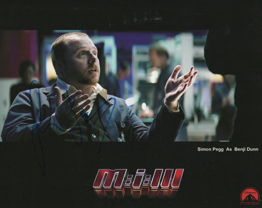SIMON PEGG SIGNED MISSION IMPOSSIBLE 8X10 PHOTO (2)