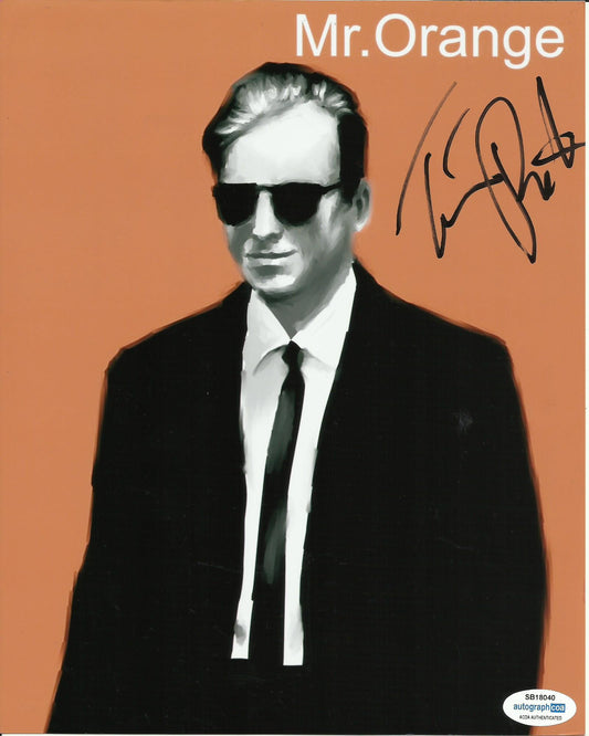 TIM ROTH SIGNED RESERVOIR DOGS 8X10 PHOTO (2)  also ACOA certified