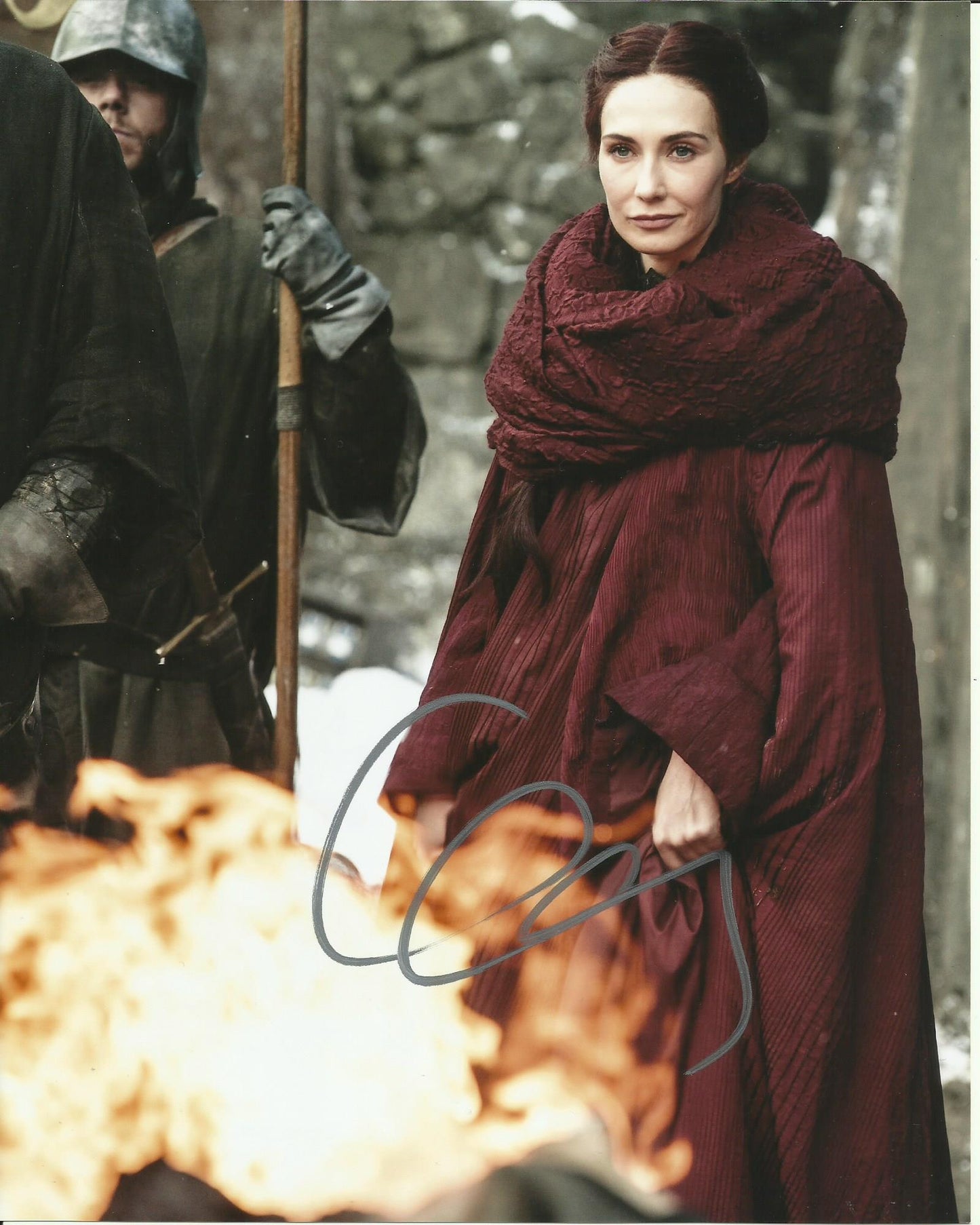CARICE VAN HOUTEN SIGNED GAME OF THRONES 10X8 PHOTO (2)