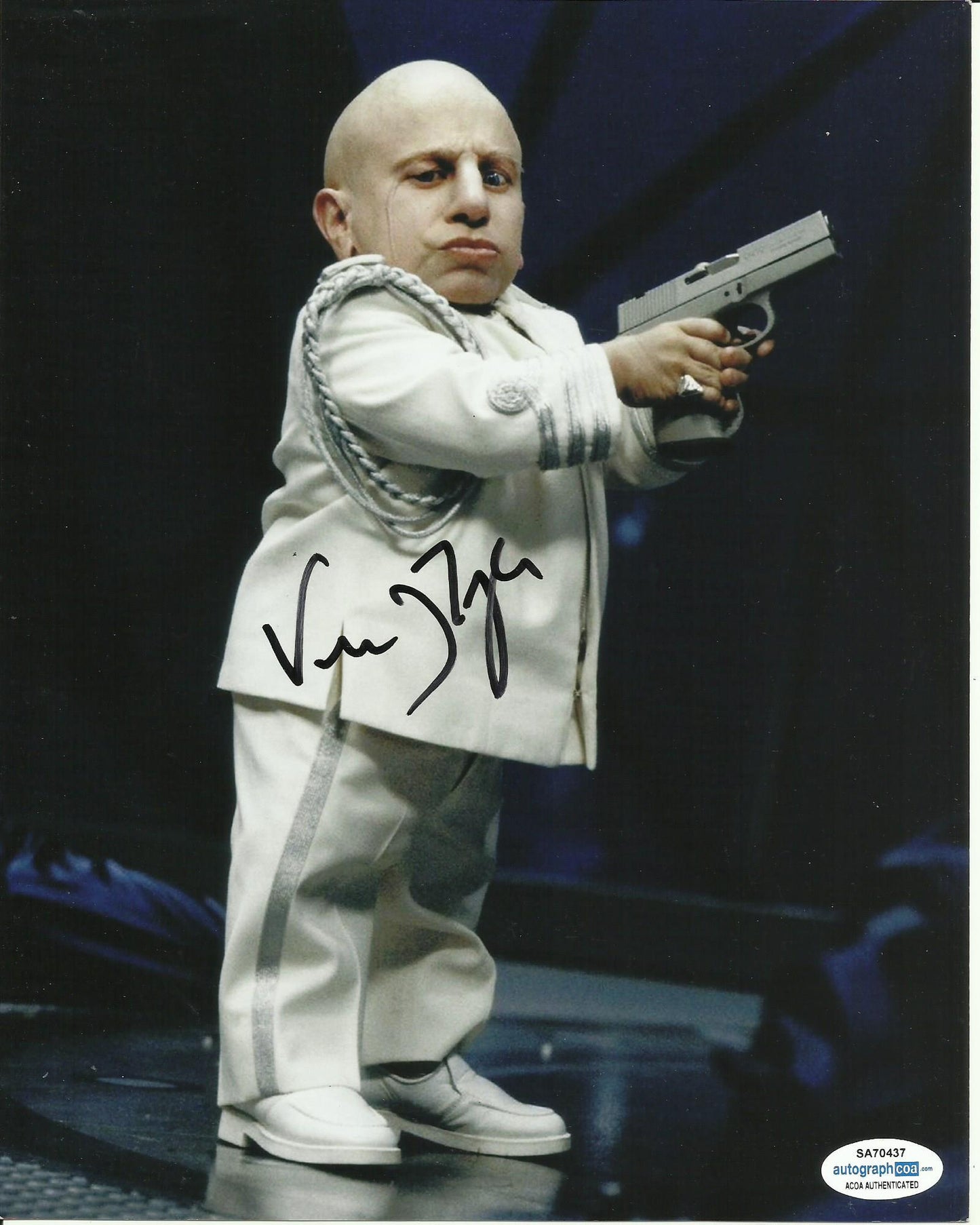 VERNE TROYER SIGNED AUSTIN POWERS 10X8 PHOTO ALSO ACOA CERTIFIED