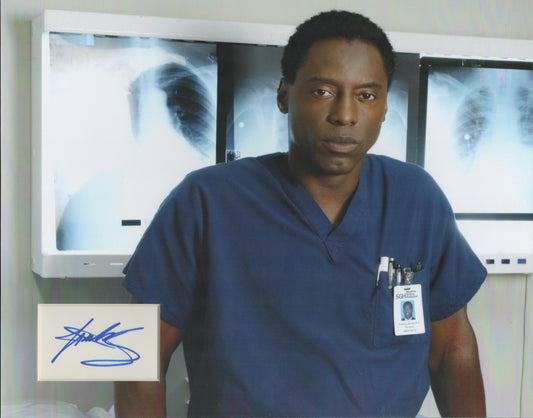ISAIAH WASHINGTON SIGNED 14X11 GREYS ANATOMY PHOTO MOUNT (1)