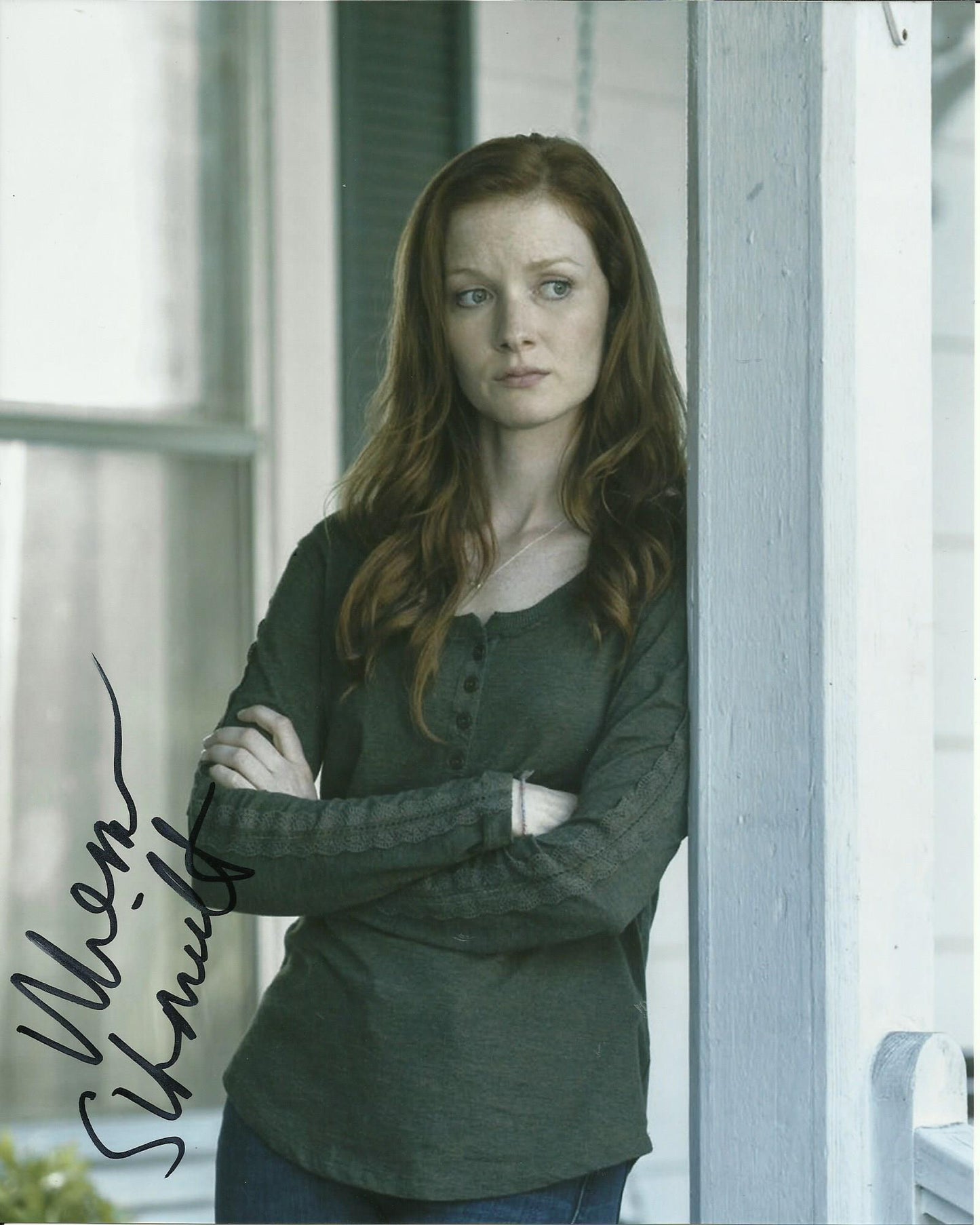 WRENN SCHMIDT SIGNED OUTCAST 10X8 PHOTO (1)