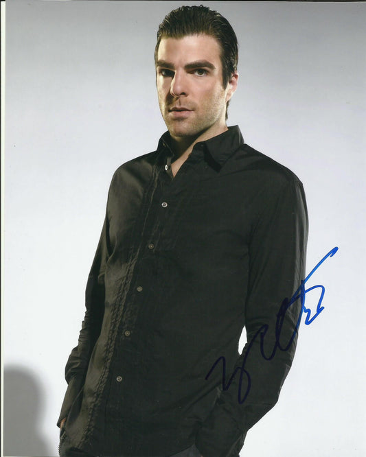 ZACHARY QUINTO SIGNED HEROES 8X10 PHOTO (4)