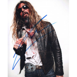 ROB ZOMBIE SIGNED COOL 8X10 PHOTO (2)