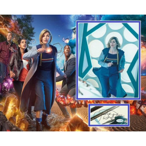 JODIE WHITTAKER SIGNED DR WHO PHOTO MOUNT ALSO ACOA