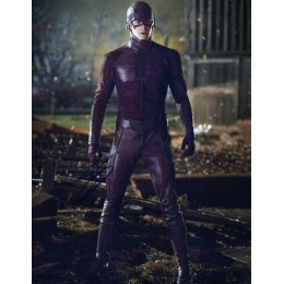 GRANT GUSTIN SIGNED THE FLASH 8X10 PHOTO (1) 