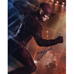 GRANT GUSTIN SIGNED THE FLASH 8X10 PHOTO (2) 