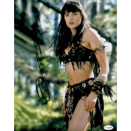 LUCY LAWLESS SIGNED LARGE XENA 14X11 PHOTO (2) ALSO ACOA