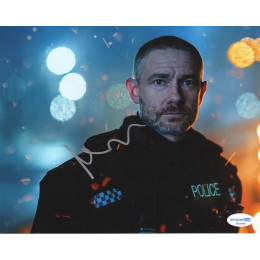 MARTIN FREEMAN SIGNED THE RESPONDER 8X10 PHOTO (1) also ACOA certified