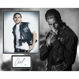 CHARLIE HUNNAM SIGNED SONS OF ANARCHY PHOTO MOUNT ALSO ACOA