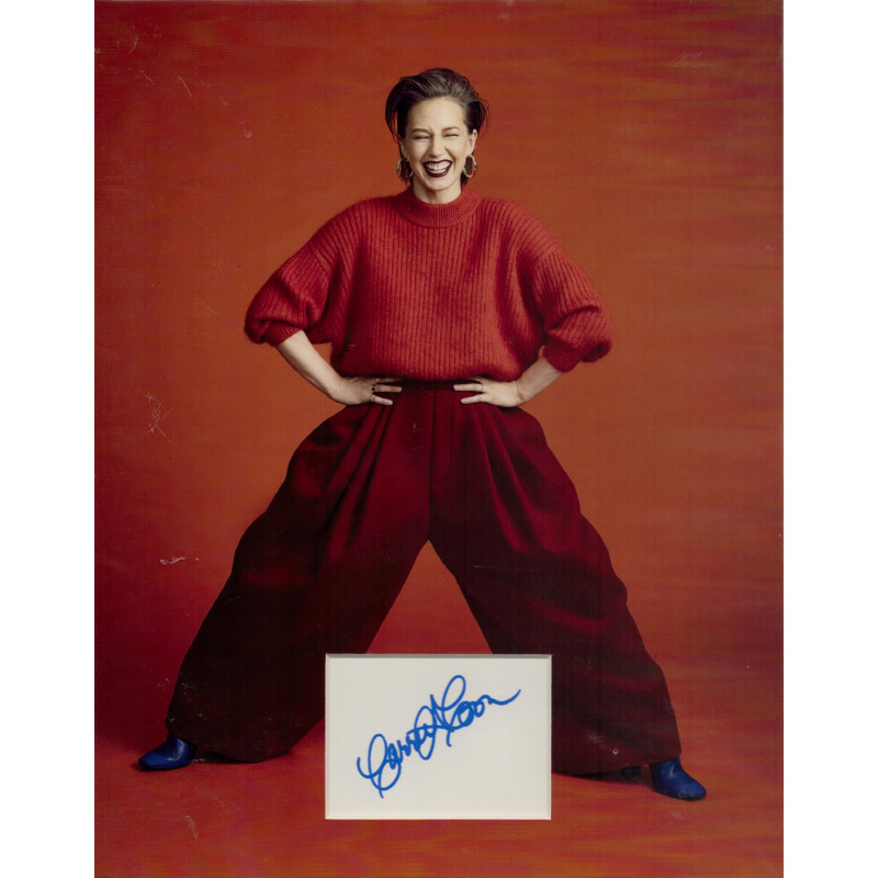 CARRIE COON SIGNED 14X11 SEXY PHOTO MOUNT