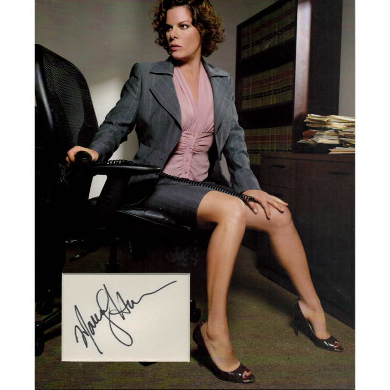 MARCIA GAY HARDEN SIGNED 14X11 SEXY PHOTO MOUNT