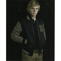 EVAN PETERS SIGNED AMERICAN HORROR STORY 8X10 PHOTO (1)