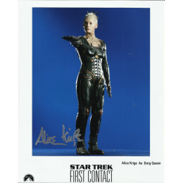 ALICE KRIGE SIGNED STAR TREK 8X10 PHOTO (6)