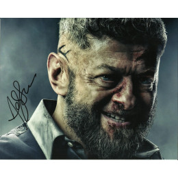 ANDY SERKIS SIGNED BLACK PANTHER 8X10 PHOTO