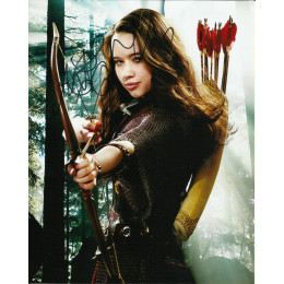 ANNA POPPLEWELL SIGNED THE CHRONICLES OF NARNIA 10X8 PHOTO (2)