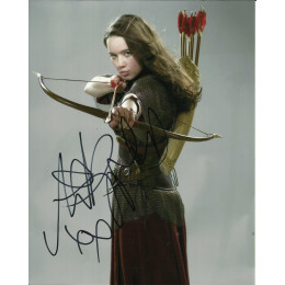 ANNA POPPLEWELL SIGNED THE CHRONICLES OF NARNIA 10X8 PHOTO (3)