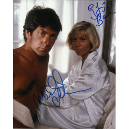 MICHAEL BRANDON AND GLYNIS BARBER SIGNED DEMPSEY AND MAKEPEACE 10X8 PHOTO 