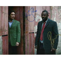 IDRIS ELBA AND PAUL MCGANN SIGNED LUTHER  8X10 PHOTO (1)