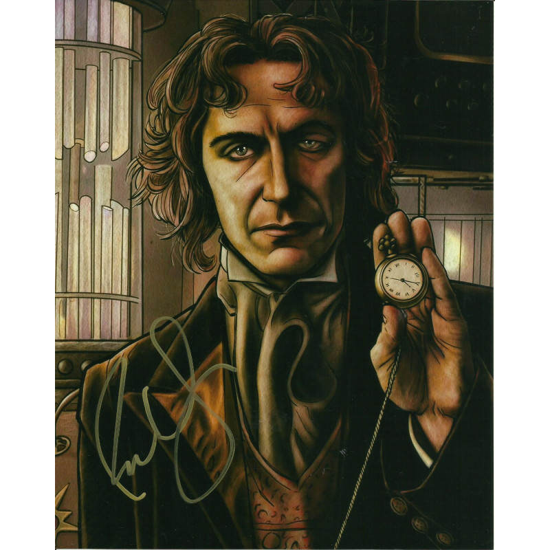PAUL McGANN SIGNED DR WHO 8X10 PHOTO (2)