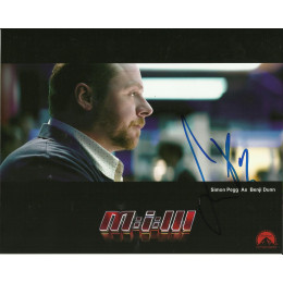 SIMON PEGG SIGNED MISSION IMPOSSIBLE 8X10 PHOTO 