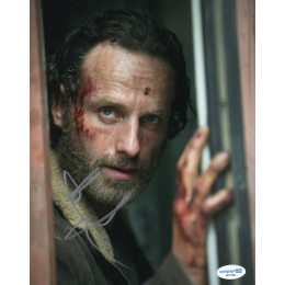 ANDREW LINCOLN SIGNED THE WALKING DEAD 8X10 PHOTO (1) ALSO ACOA