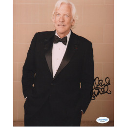 DONALD SUTHERLAND SIGNED 8X10 PHOTO (1) ALSO ACOA CERTIFIED