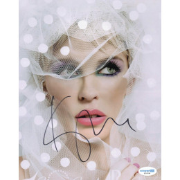 KYLIE MINOGUE SIGNED SEXY 10X8 PHOTO (1) ALSO ACOA CERTIFIED
